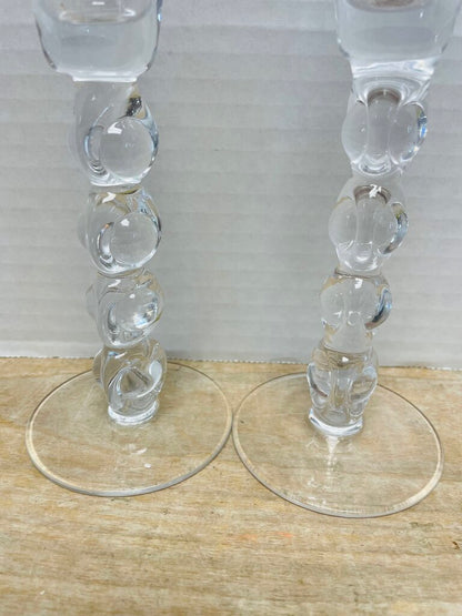 Z GALLERIE GLASS CHAMPAGNE FLUTES SET OF 2