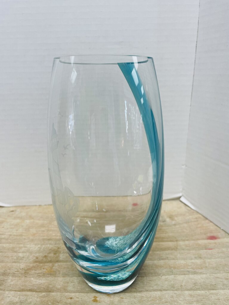 LENOX GLASS LIGHTHOUSE VASE