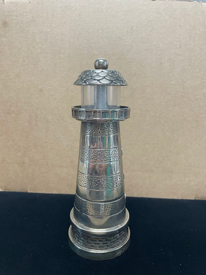 LIGHTHOUSE SALT AND PEPPER SHAKER 7"