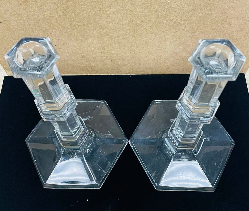 TIFFANY AND CO WINDHAM CANDLESTICKS 8" (SET OF TWO)