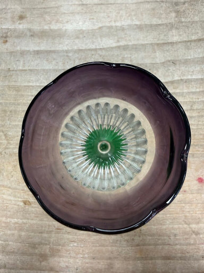 ANTHROPOLOGIE SAINTPAULIA WINE TULIP HANDBLOWN GLASS