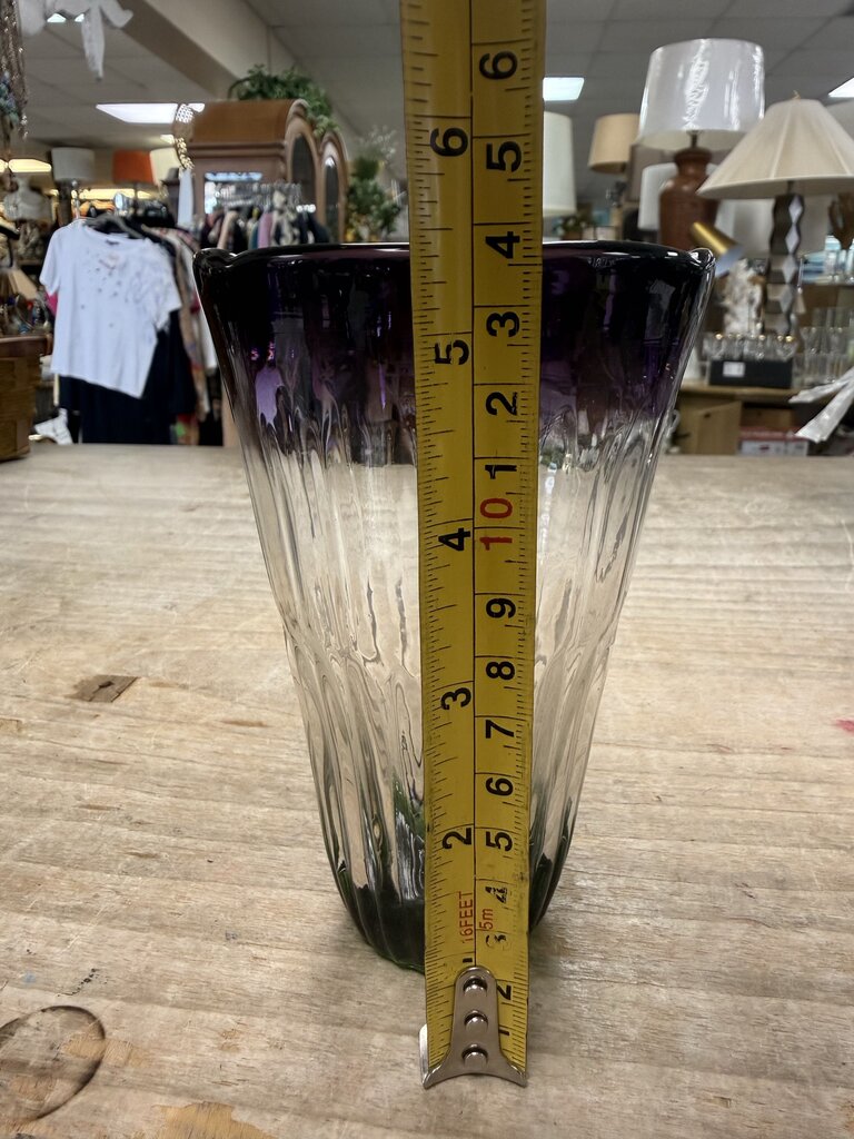 ANTHROPOLOGIE SAINTPAULIA TUMBLER TULIP HANDBLOWN GLASS