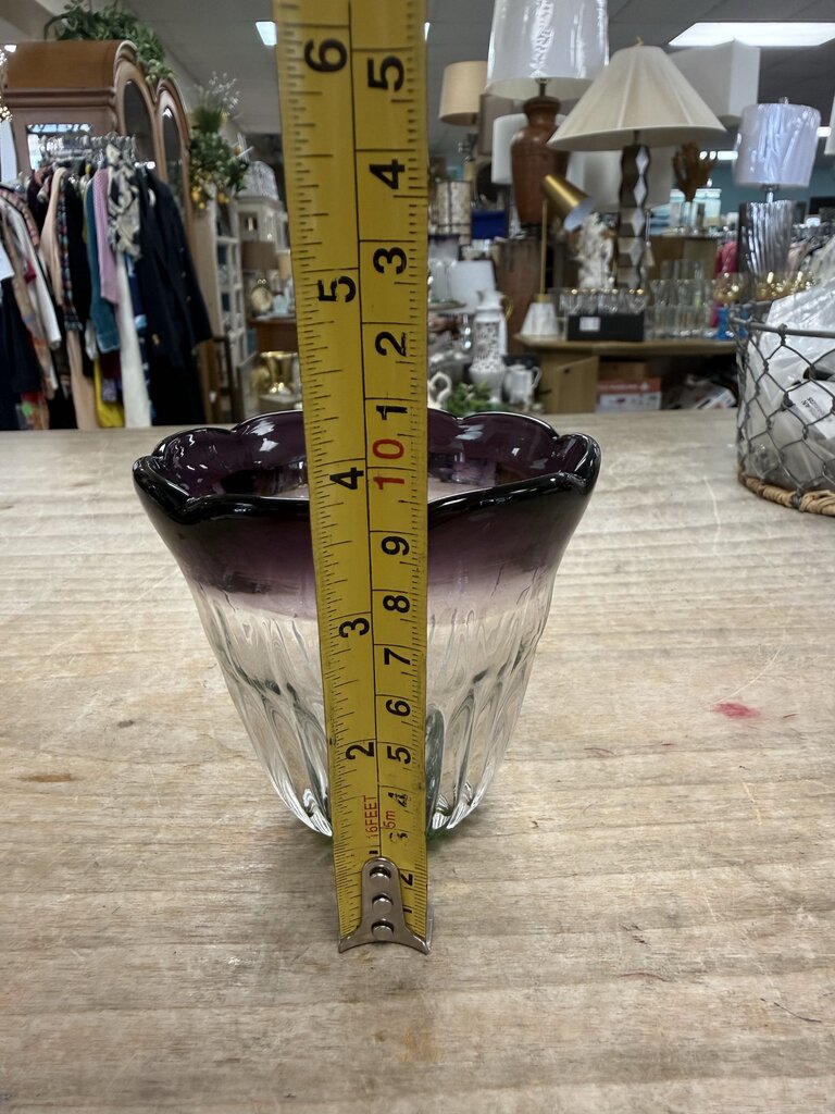 ANTHROPOLOGIE SAINTPAULIA ROCKS TULIP HANDBLOWN GLASS