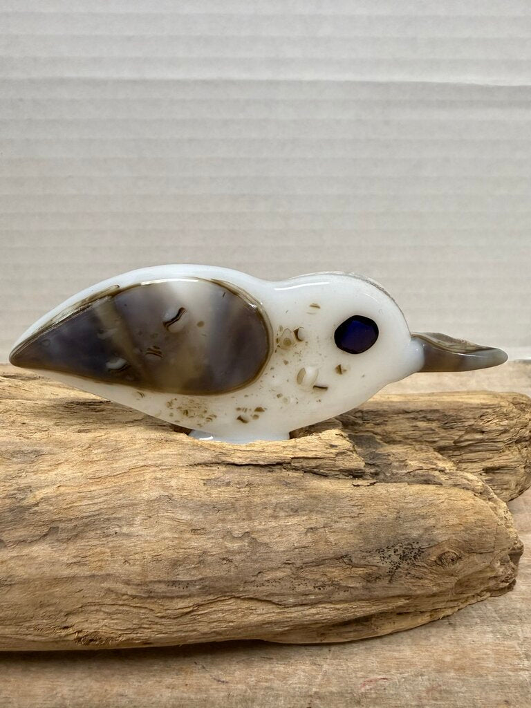DRIFTWOOD AND SAND PIPER GLASS DECOR