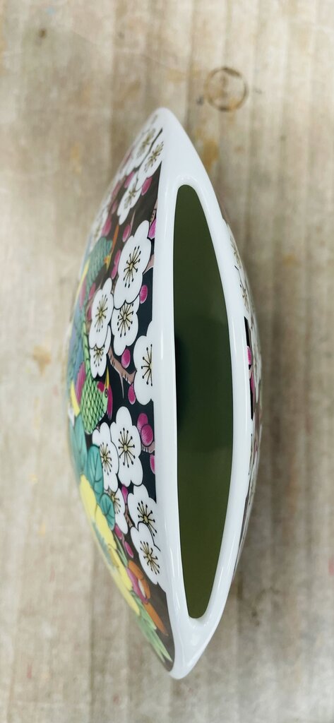 MIKASA NARUMI KUTANI BIRD PILLOW VASE H8''L9''