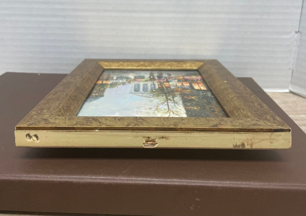 K.BRENT OIL PAINTING GOLD FRAME