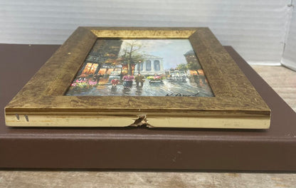 K.BRENT OIL PAINTING GOLD FRAME