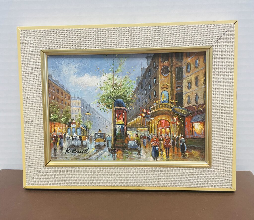 K.BRENT OIL PAINTING SIGNED LEFT SIDE
