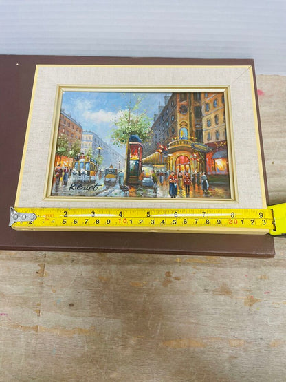 K.BRENT OIL PAINTING SIGNED LEFT SIDE