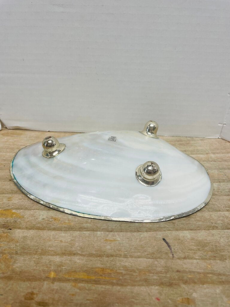 TWOS COMPANY SEA SHELL TRINKET DISH
