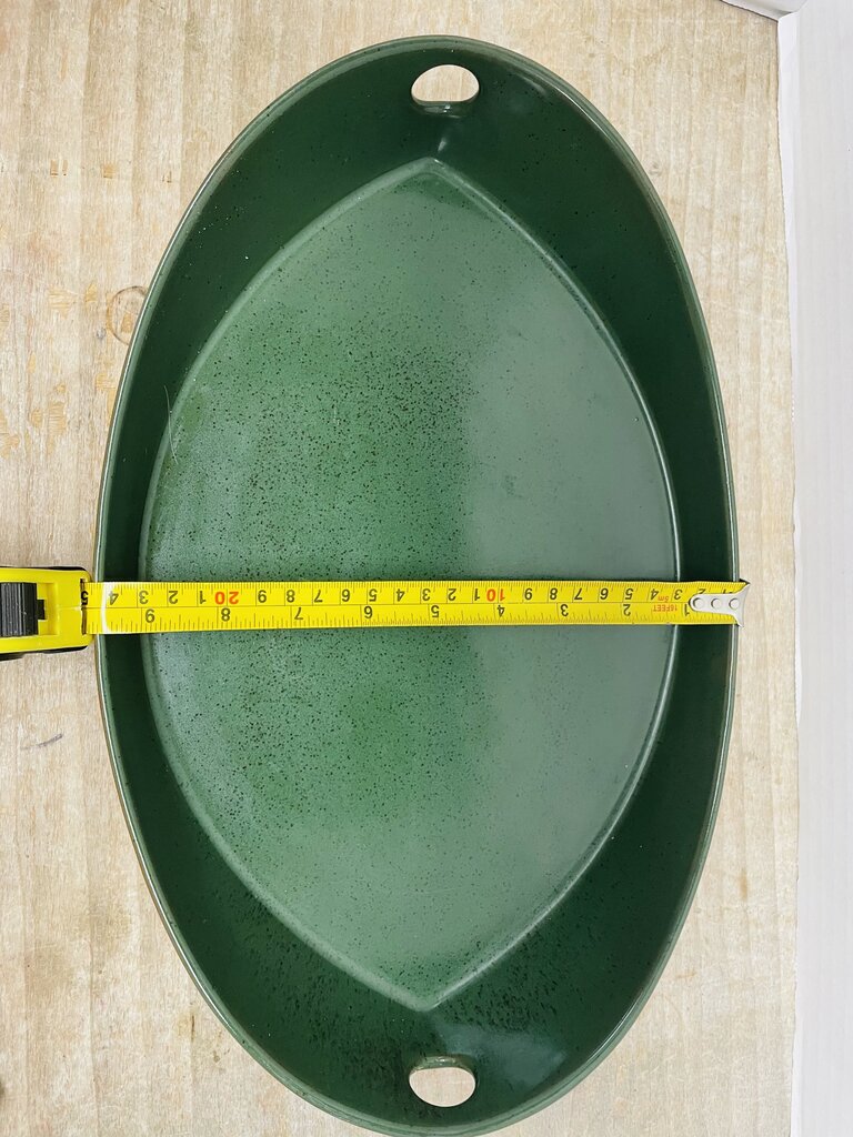 CERAMIC GREEN BOAT TRAY