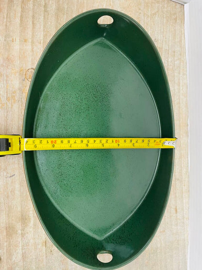 CERAMIC GREEN BOAT TRAY