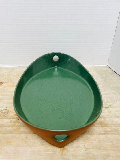 CERAMIC GREEN BOAT TRAY