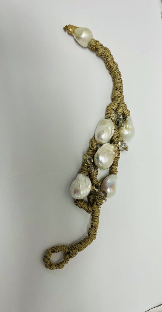 MELA TRIPLE CORD PEARL BRACELET