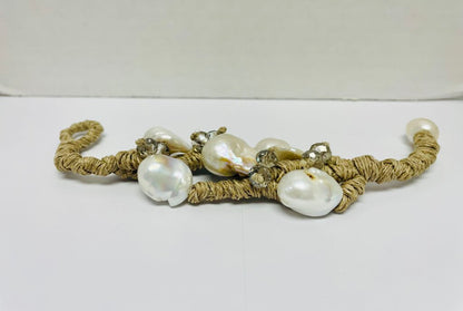 MELA TRIPLE CORD PEARL BRACELET