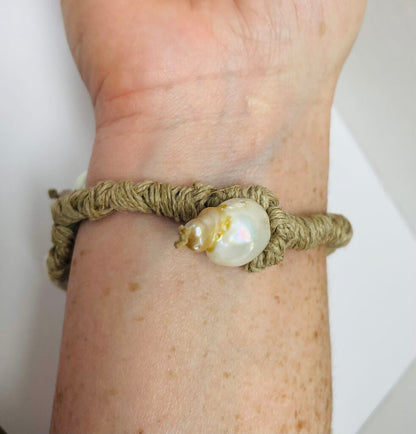 MELA TRIPLE CORD PEARL BRACELET