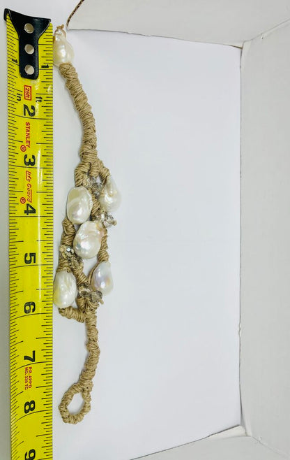 MELA TRIPLE CORD PEARL BRACELET