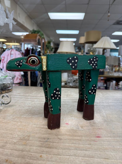 INDONESIAN FOLK ART FROG STOOL