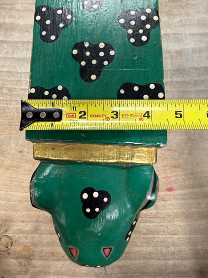 INDONESIAN FOLK ART FROG STOOL