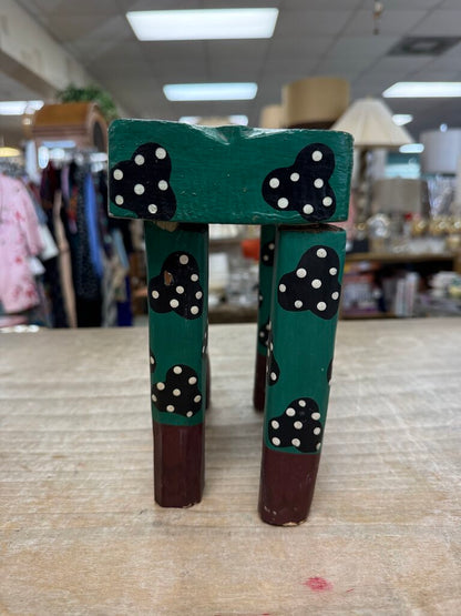 INDONESIAN FOLK ART FROG STOOL