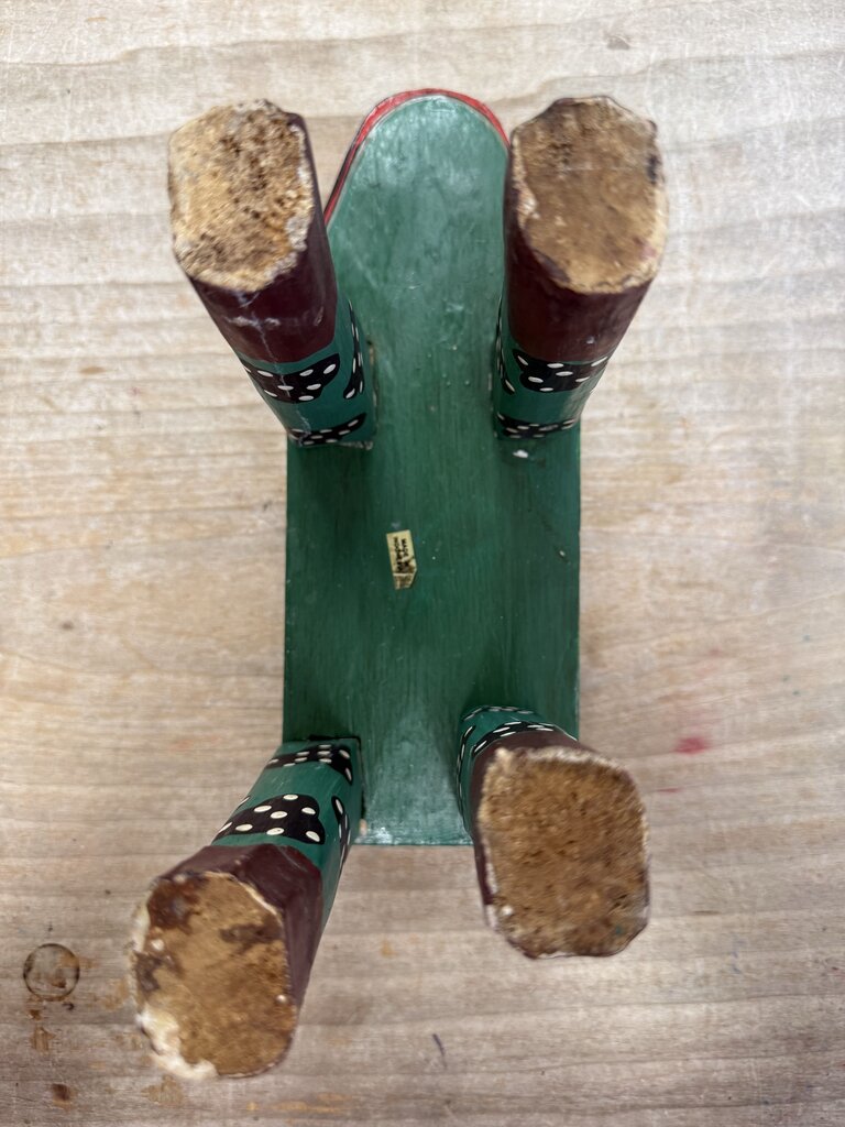 INDONESIAN FOLK ART FROG STOOL