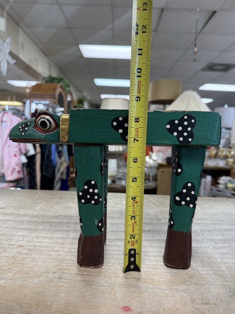 INDONESIAN FOLK ART FROG STOOL