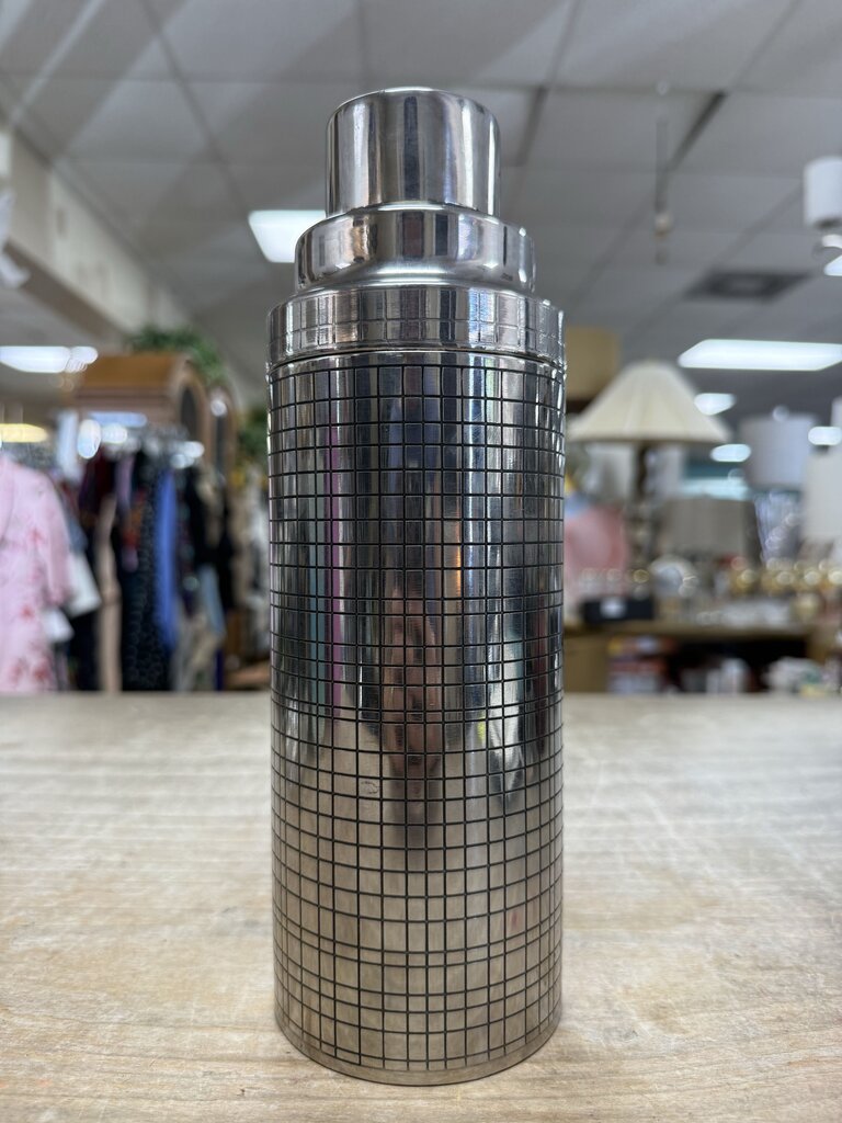 STAINLESS ALMO NEW YORK RETRO COCKTAIL SHAKER