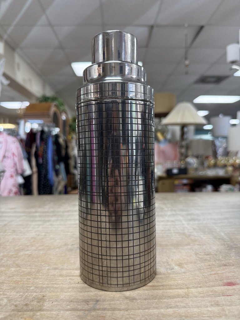STAINLESS ALMO NEW YORK RETRO COCKTAIL SHAKER