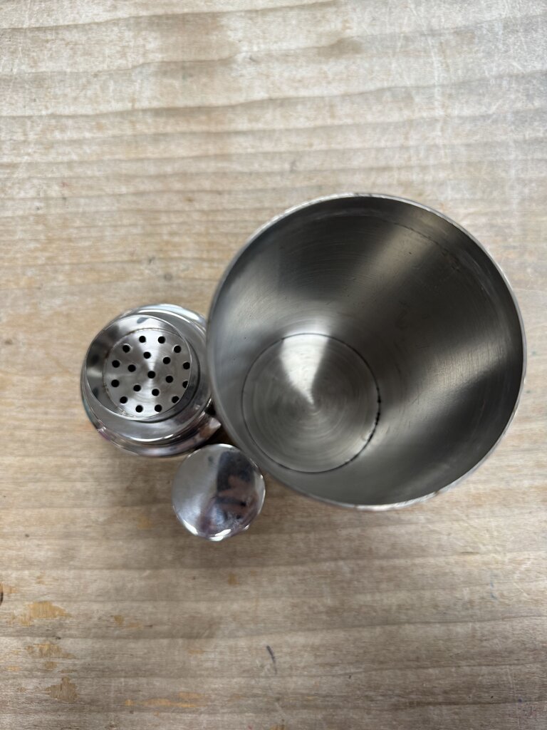 STAINLESS ALMO NEW YORK RETRO COCKTAIL SHAKER