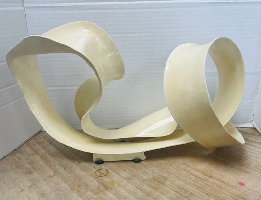 John Richard Ronaldo Sculpture in CREAM