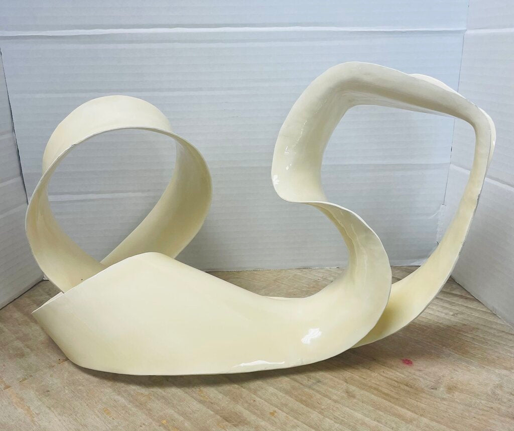 John Richard Ronaldo Sculpture in CREAM
