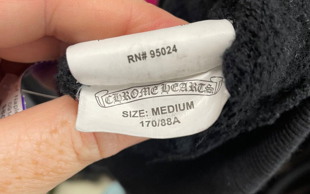 CHROME HEARTS WOMANS HOODIE LIGHTLY WORN *NO DISCOUNT*