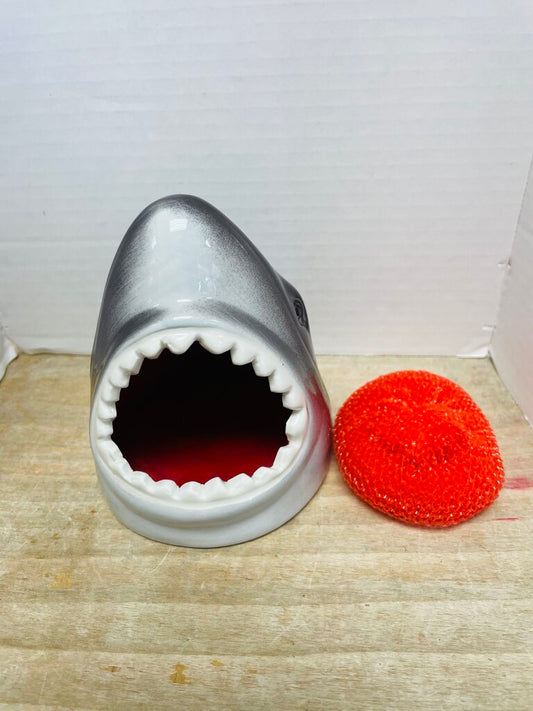 CRACKER BARREL SHARK HEAD SPONGE HOLDER