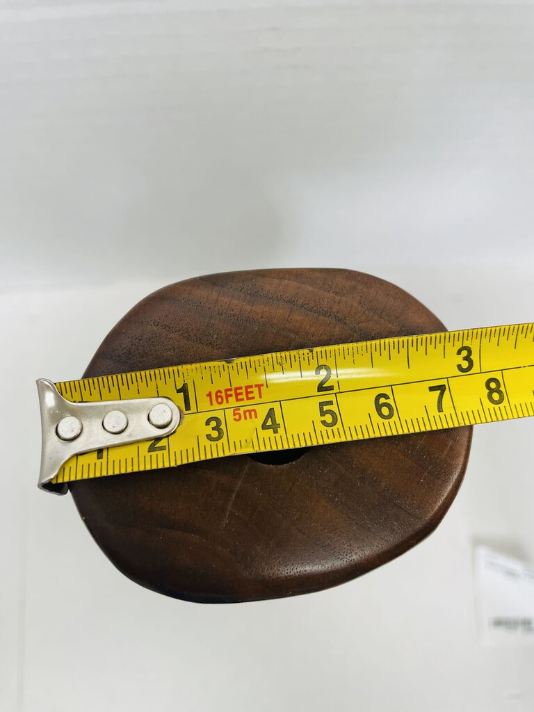 WOODEN VASE SIGNED
