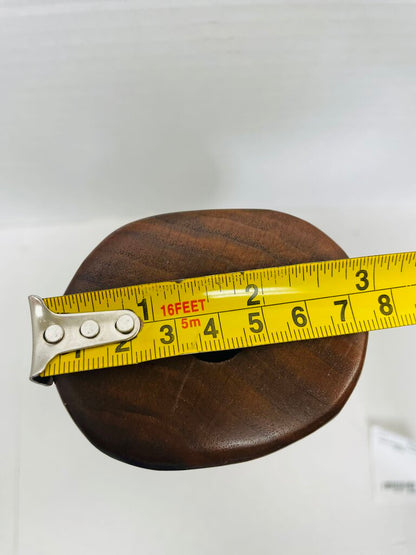 WOODEN VASE SIGNED